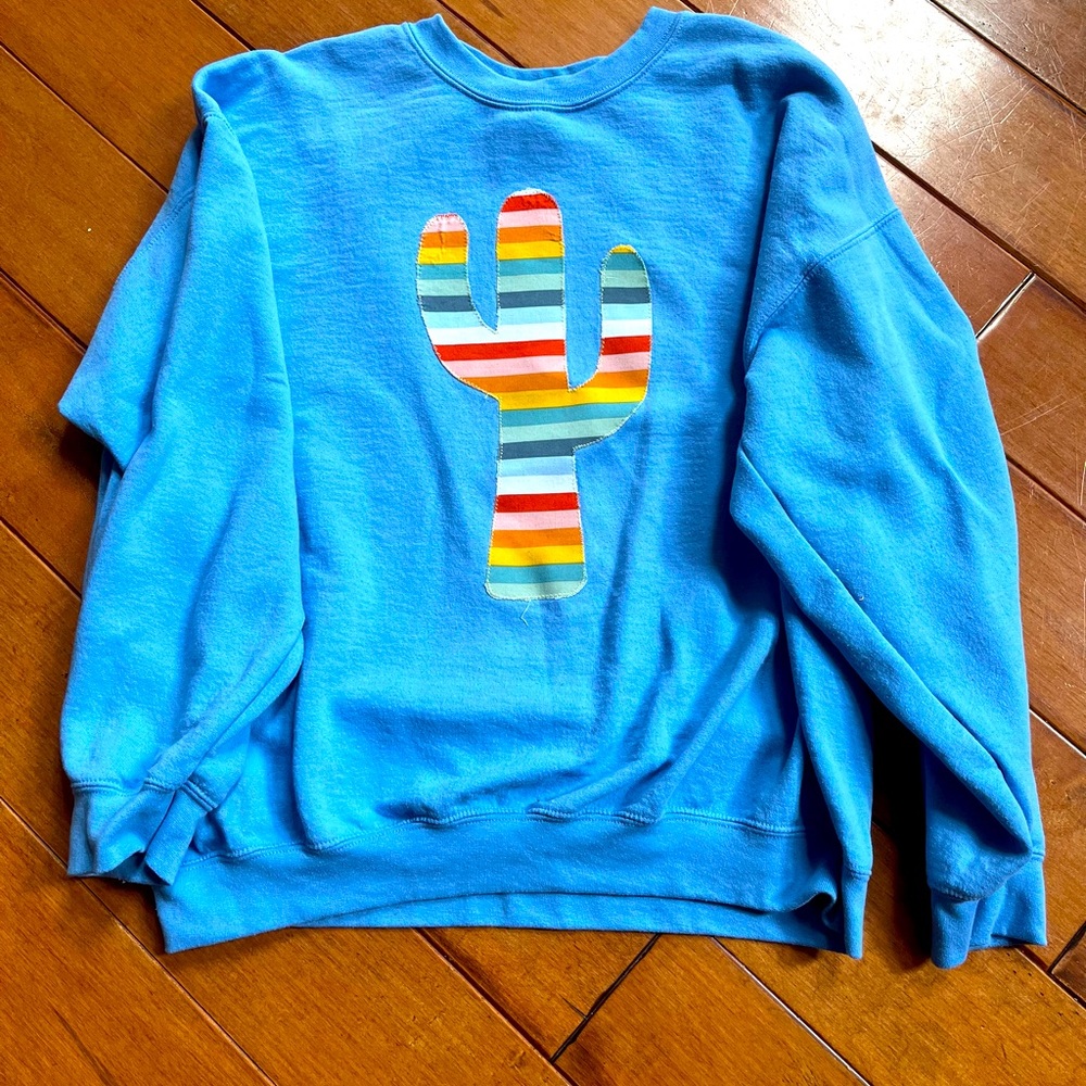 Cactus Sweatshirt XL custom made